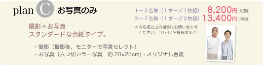 敬老の日・長寿祝い向け写真プラン