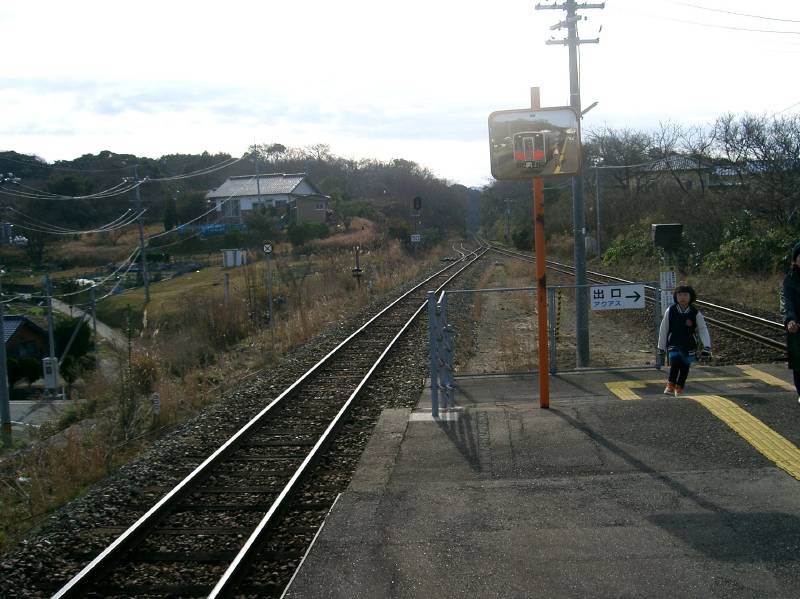 波子駅から先の風景