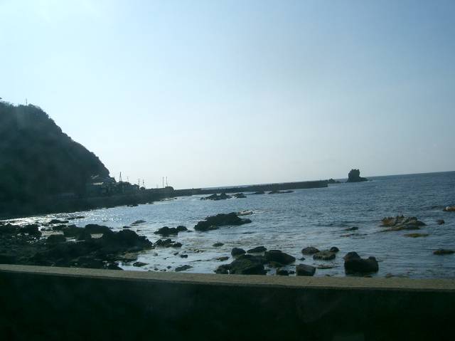 釜浦車庫の近くで