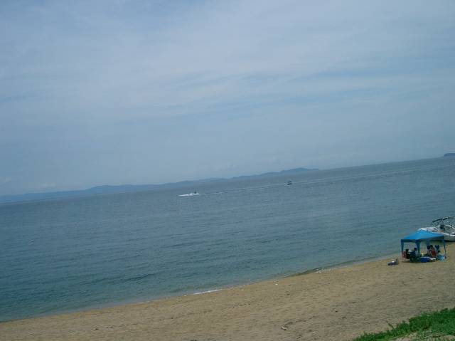 大阪湾側の海岸の砂浜