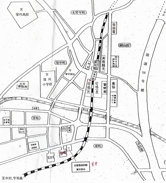 窪川の街中地図