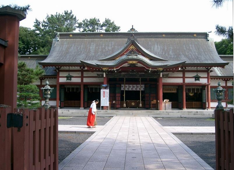 氣比神宮の全景