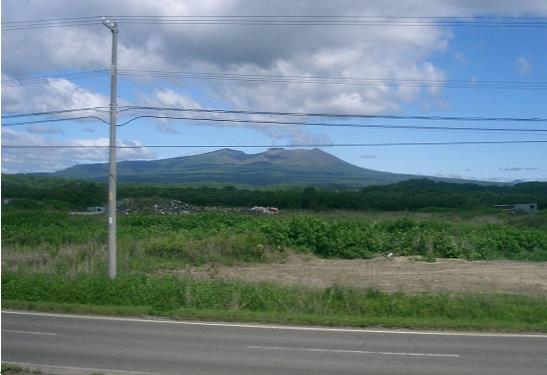 列車から見えたのは羊蹄山だろうと思い写真
